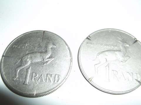 SOUTH AFRICAN R1 COINS 1988 AND 1990